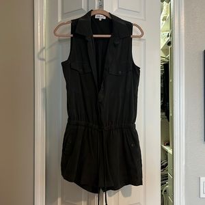 Bella Dahl charcoal black romper